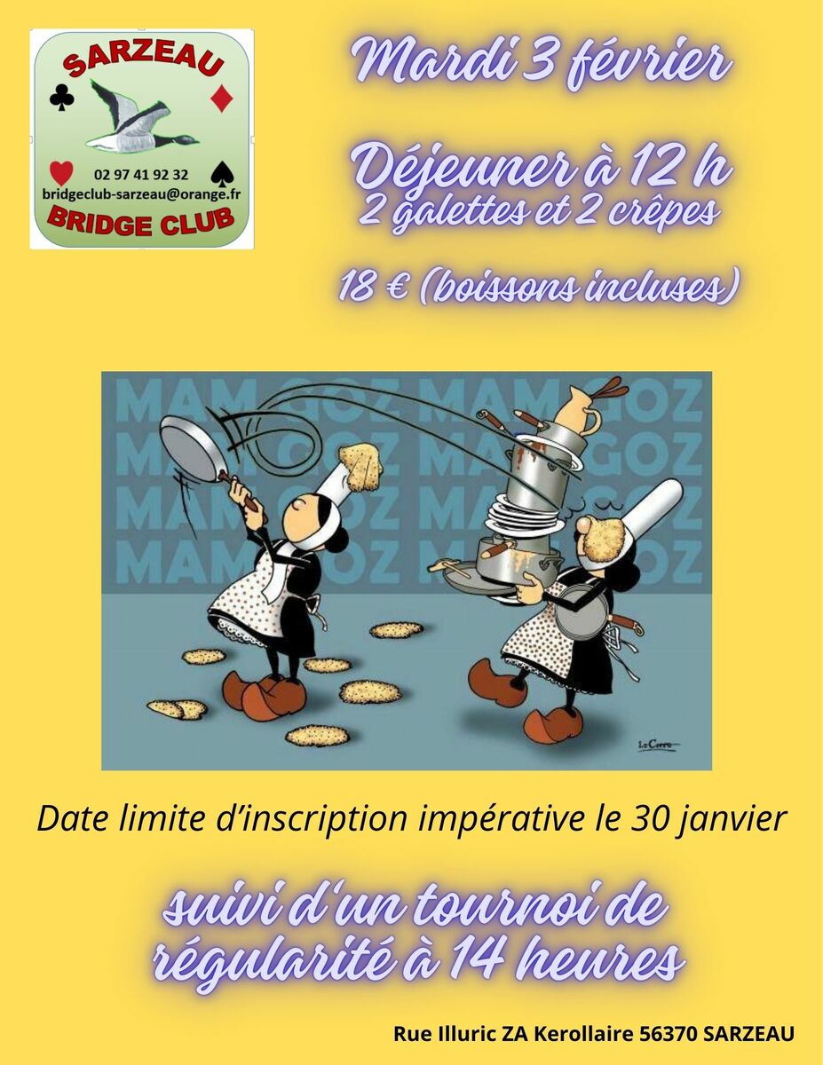 Chandeleur le mardi 3 février