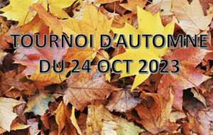 Tournoi Individuel d'automne le 24 octobre 2023