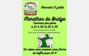 Marathon de Bridge, le 17 juillet